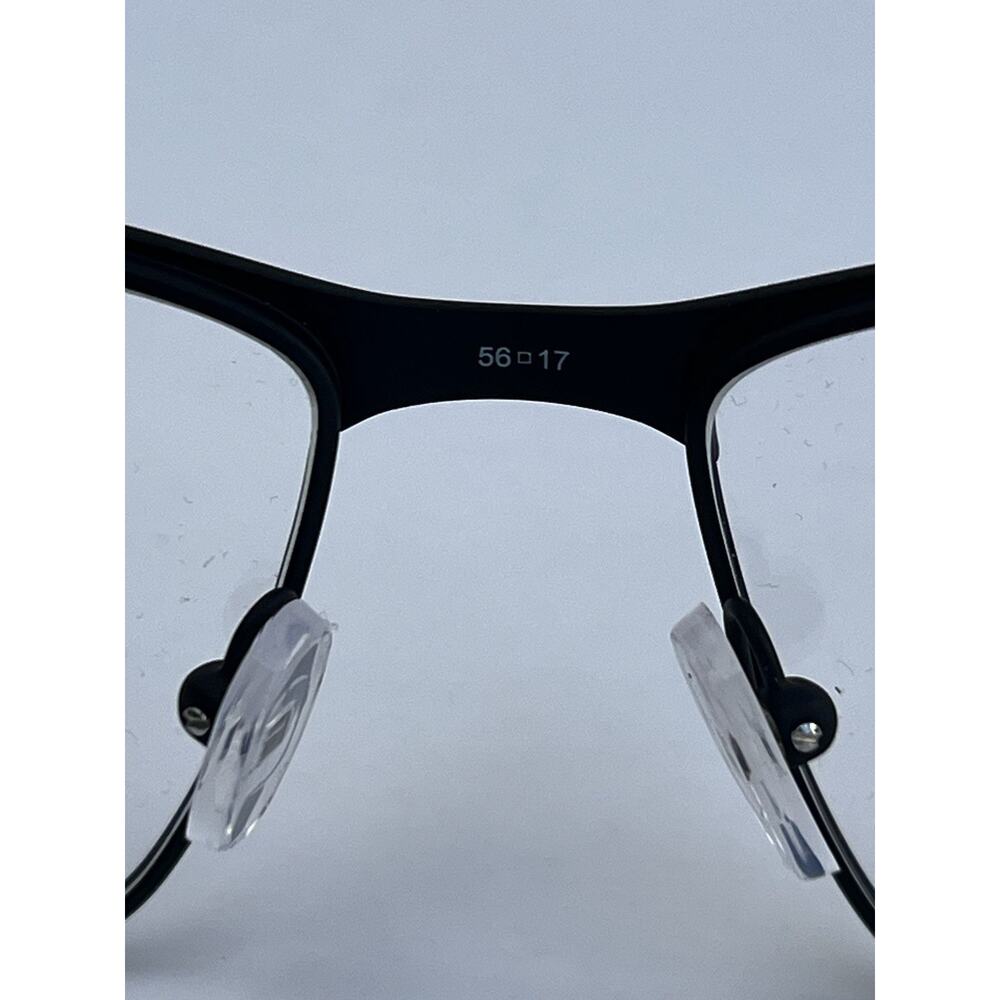 ARMANI EXCHANGE AX1070 Matte Black Rectangle Lightweight Metal Frame 56 17 145 - Picture 9 of 10